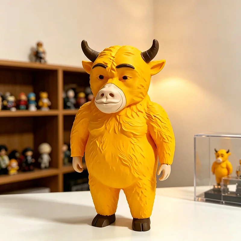 Bull Movie Peripheral Collectible Figurine, Desktop Ornament, Healing Abstract Decor, Customizable With Your Images