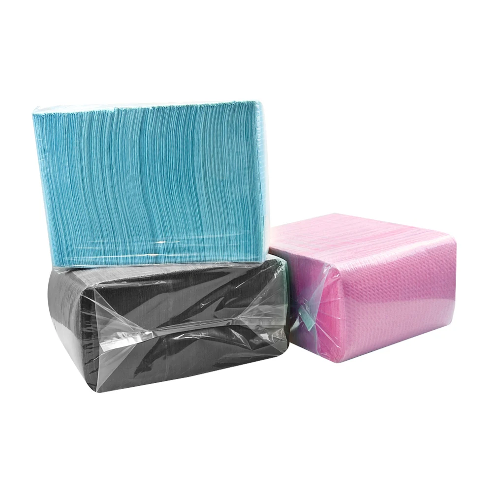 125pc/bag Dental Bibs Sheets Disposable Cheap Waterproof Cleaning Wipes Pad Dental Piercing Bibs Napkins Paper Tattoo Accessory