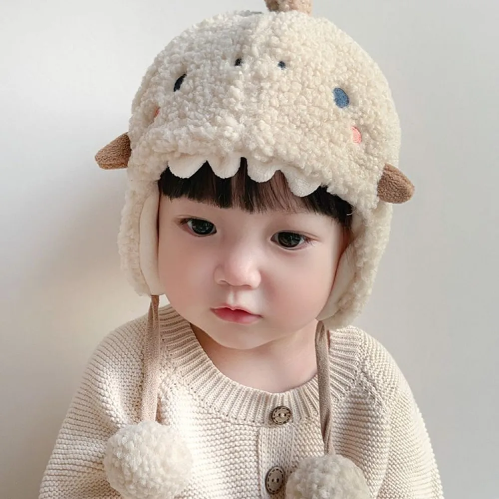 

Baby Cartoon Beanie Cute Winter Shark Earmuff Hat Warm Winter Hat Kids Windproof and Cold-Proof Knitted Hat Children's Gift