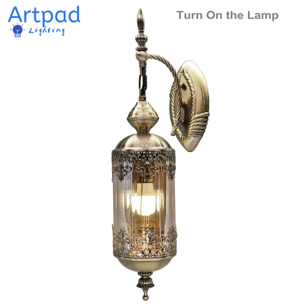 

Southeast Asia Corridor Wall Lights Hall Bar Coffee Shop Living Room Aisle Iron Lamps and Lanterns Iron E27 led Bulb Included