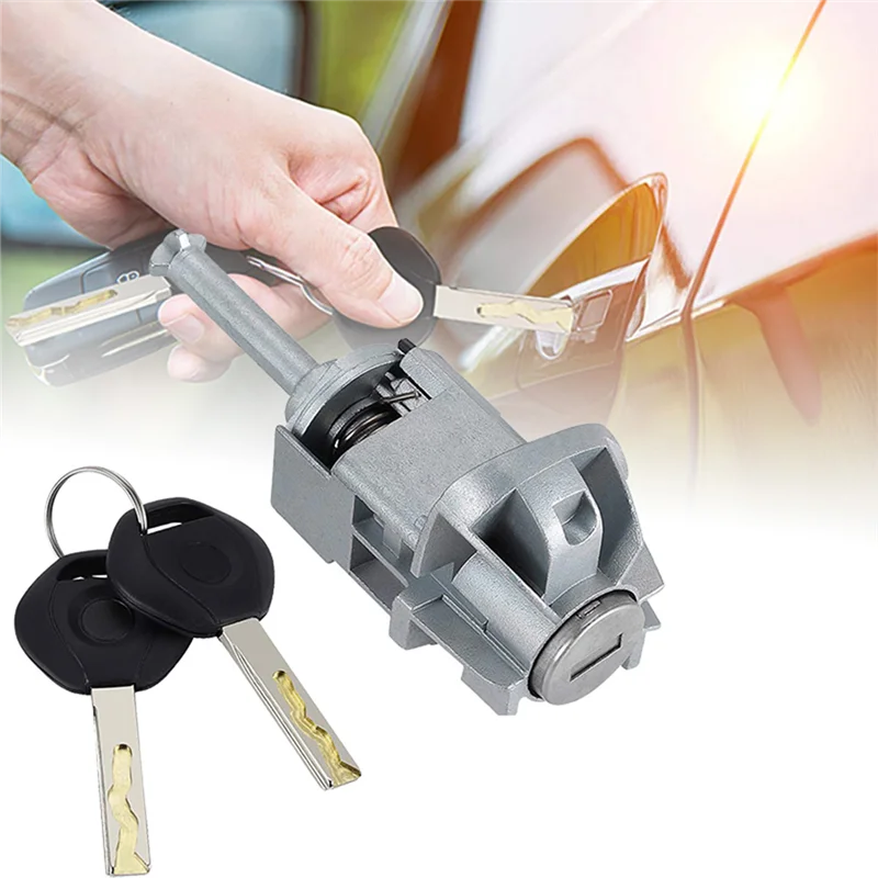 Suitable for 2001-2006 BMW E46 3 Series Door Lock Cylinder Assembly, with 2 Keys 51217019975 Left Front Door