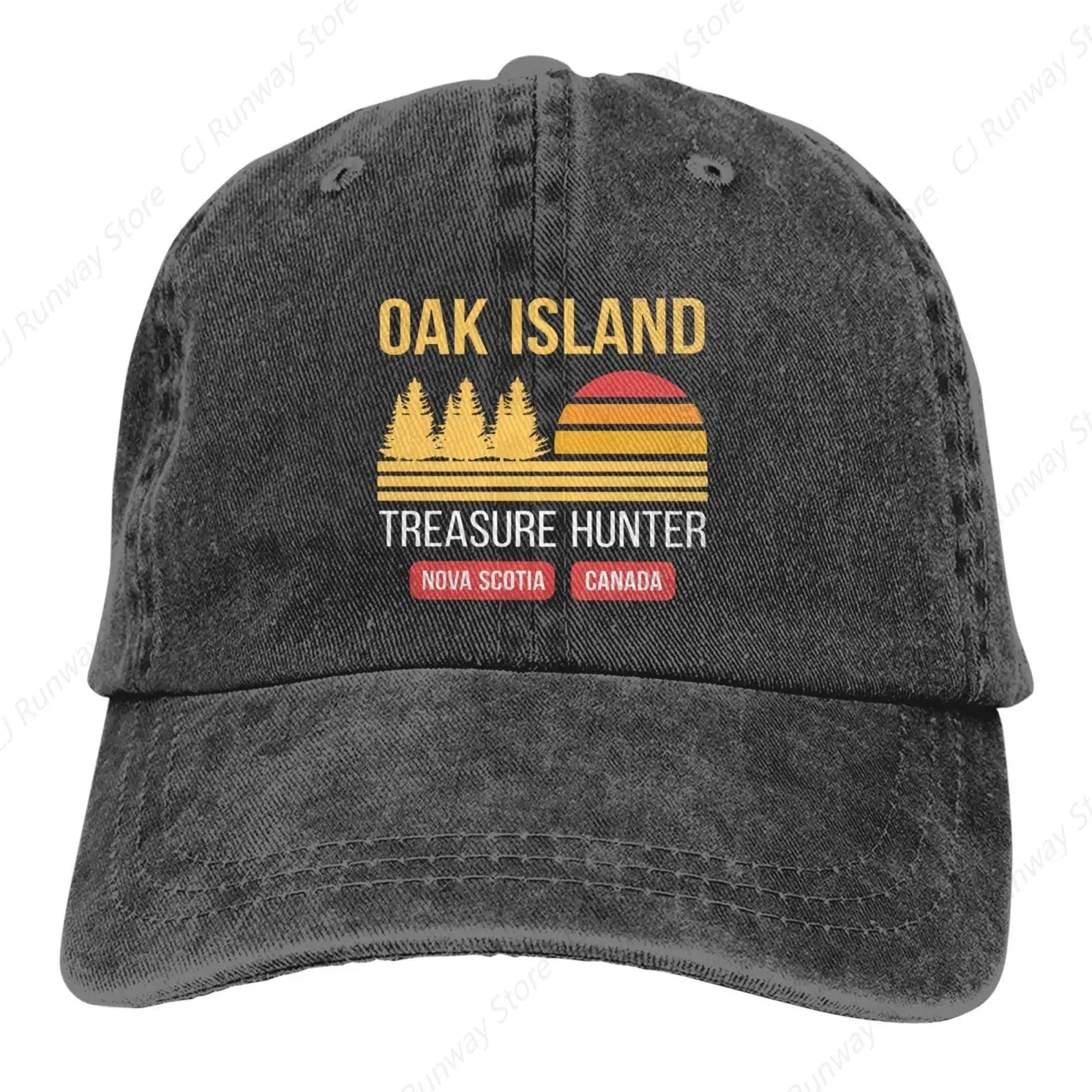 Oak Island Treasure Hunters Hats Classic Trucker Hat Outdoor Sports Adjustable Baseball Cap for Men Women