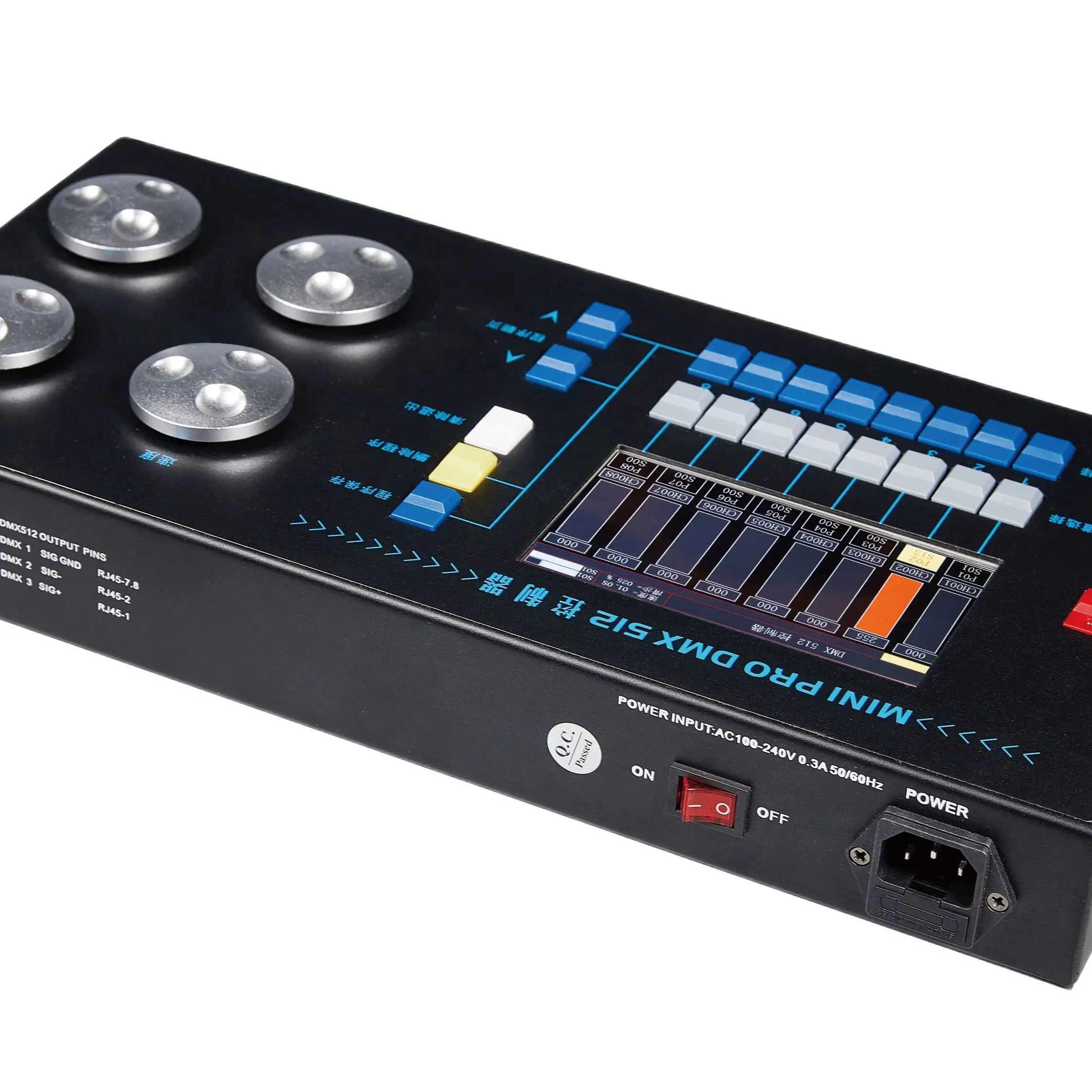 Simar mini pro dmx512 studio luz de vídeo lâmpada toque inteligente dimmer console controlador