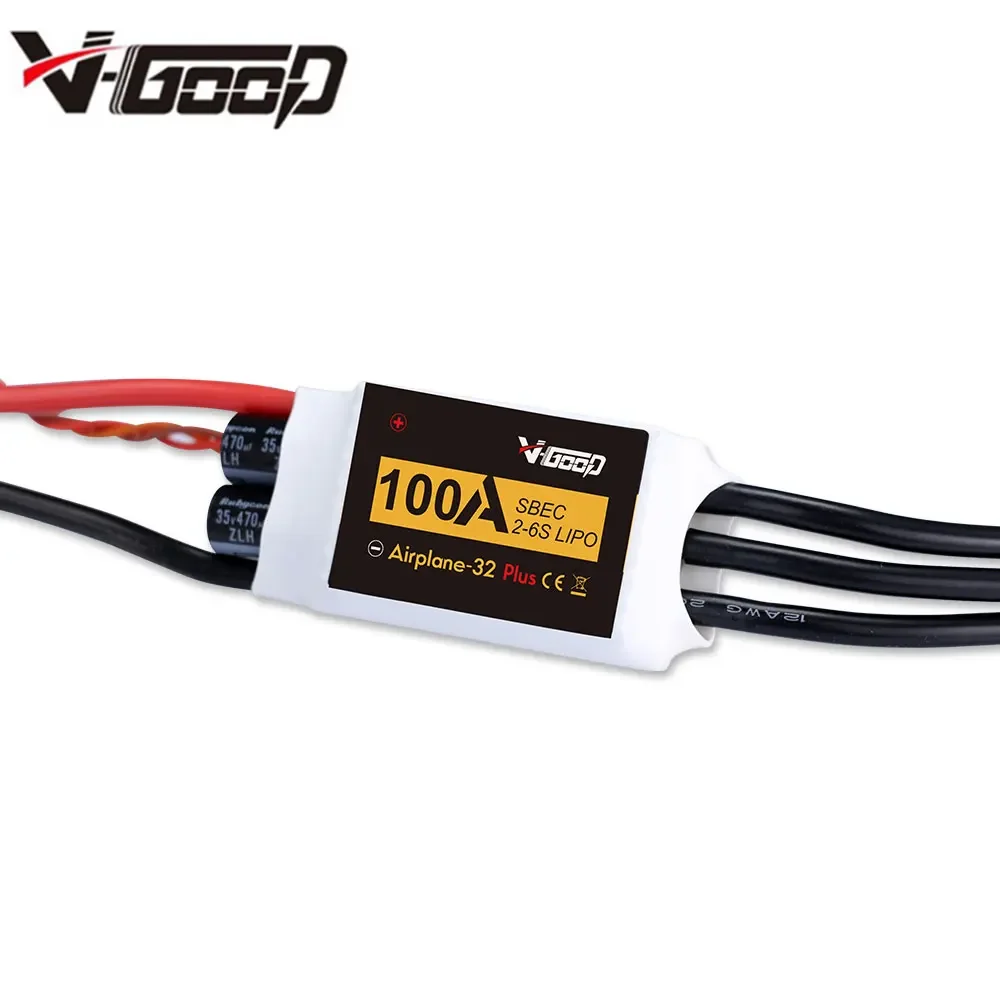 VGOOD Brushless ESC 6A / 15A / 20A / 30A / 40A / 60A / 80A / 100A / 120A 2-6S 32-Bit W/1.5A SBEC for RC Helicopter Airplane Accs