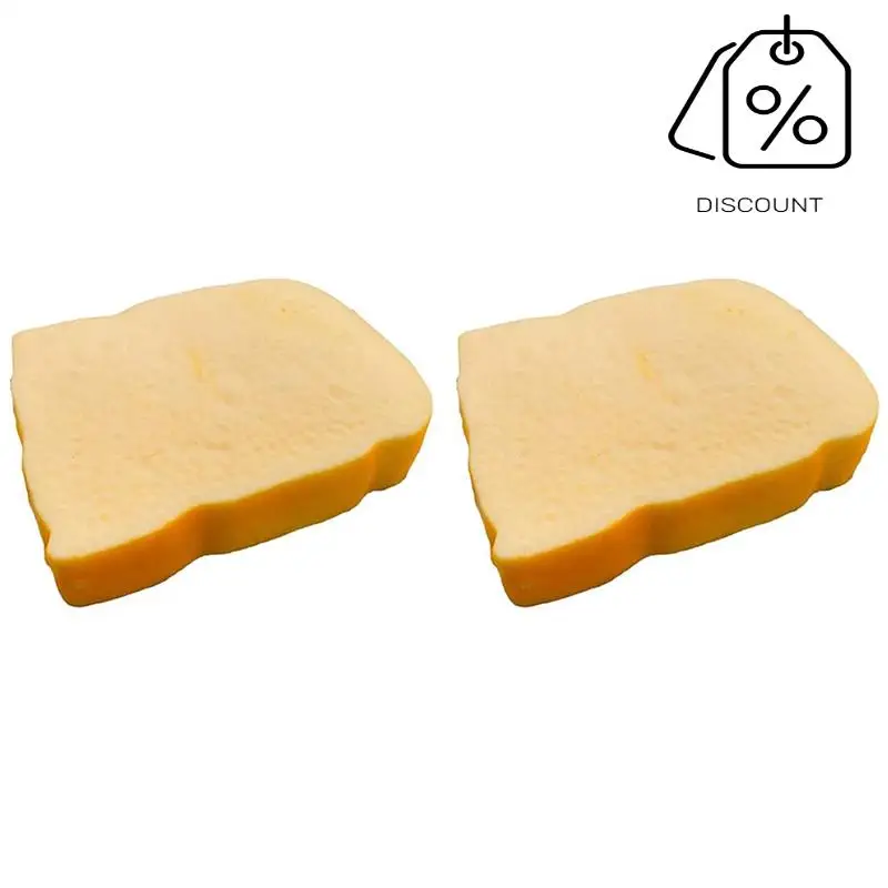 AS96-тост, нарезанный хлеб, стресс, в форме хлеба, сенсорные игрушки-непоседы, снятие стресса для хитрых забавных сжимаемых Dura