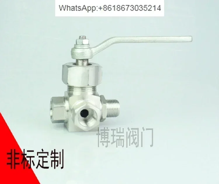 

304 201 Pressure Gauge Three-way Plug Valve X14H Three-way Plug Valve, Pressure Gauge Valve, Three-way