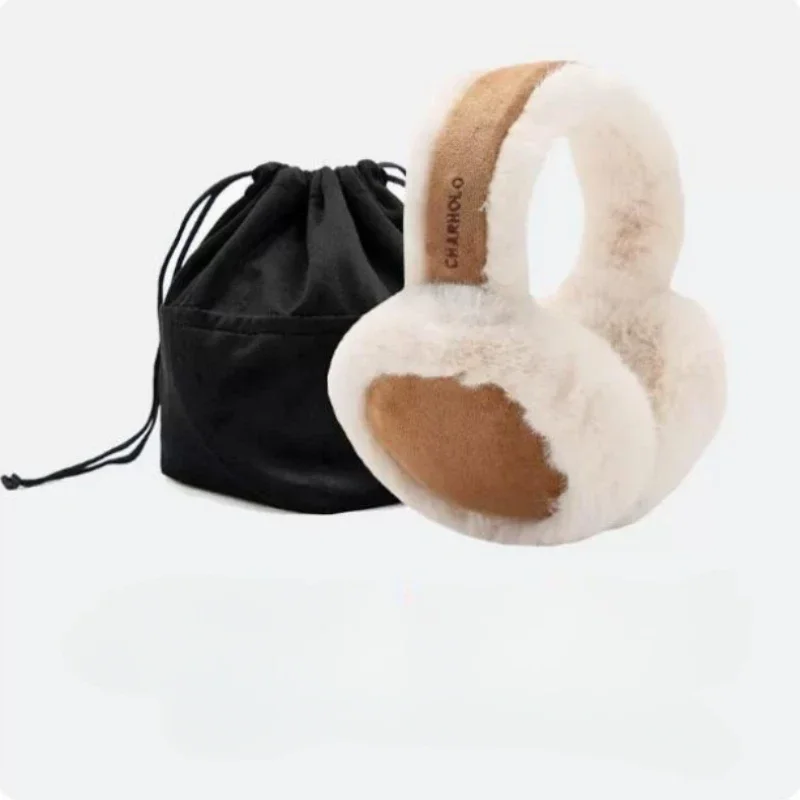 Unisex Winter Warm Shearling Wool Earmuffs Ear Earflap Plush Earmuff Girls Ladies Women Hairbands Ear Muffs Ear Warmer