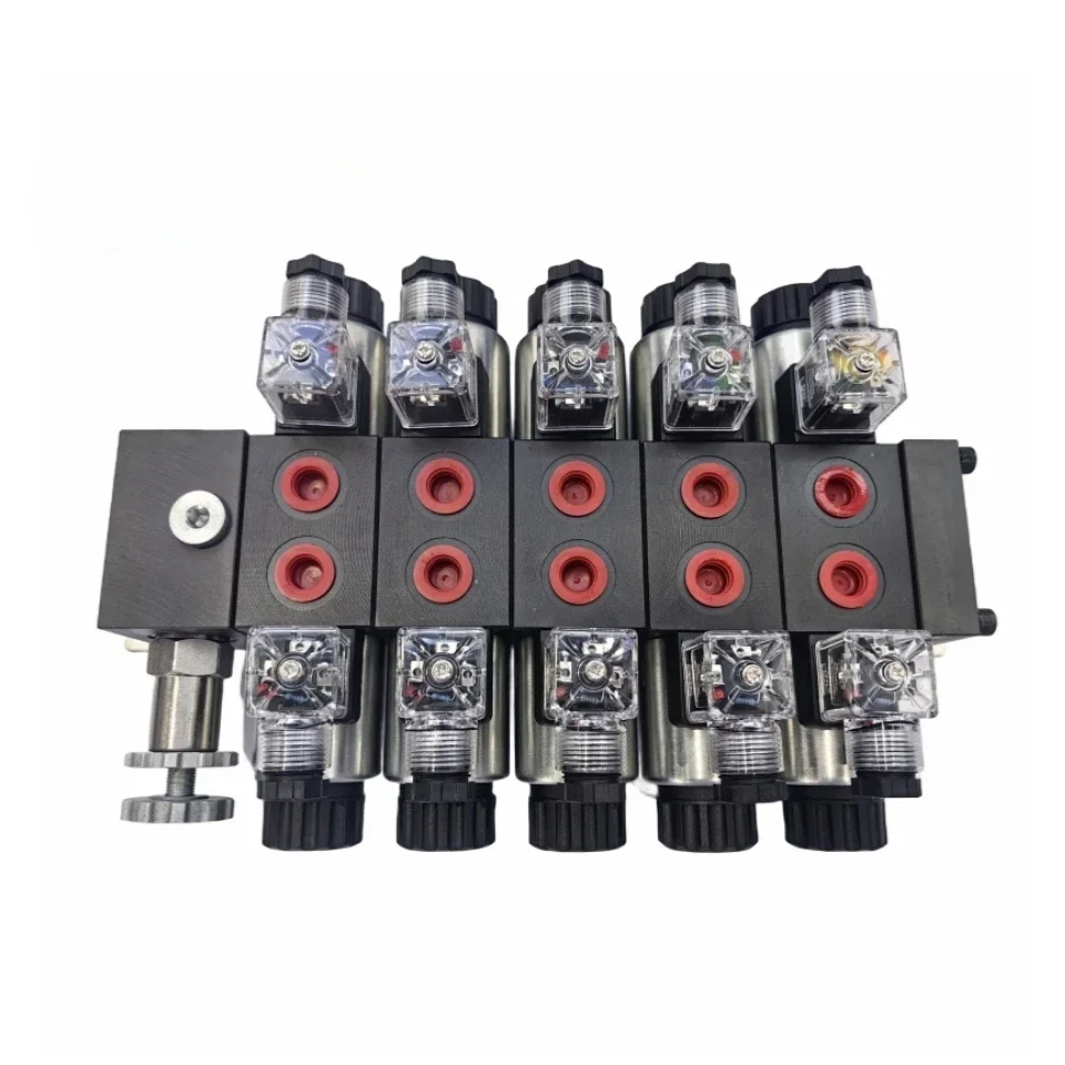 

High quality sectional hydraulic directional control valve with joysticks applied