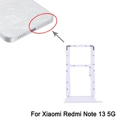 SIM + SIM / Micro SD Card Tray For Xiaomi Redmi Note 13 5G Phone Spare Part