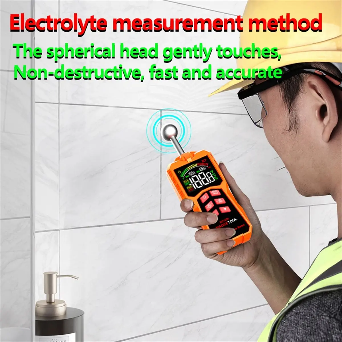 DT81 XIAOCETOOL XC167A Pinless Moisture Meter Timber Damp Detector Wall Floor Leak Detector Wood Moisture Meter