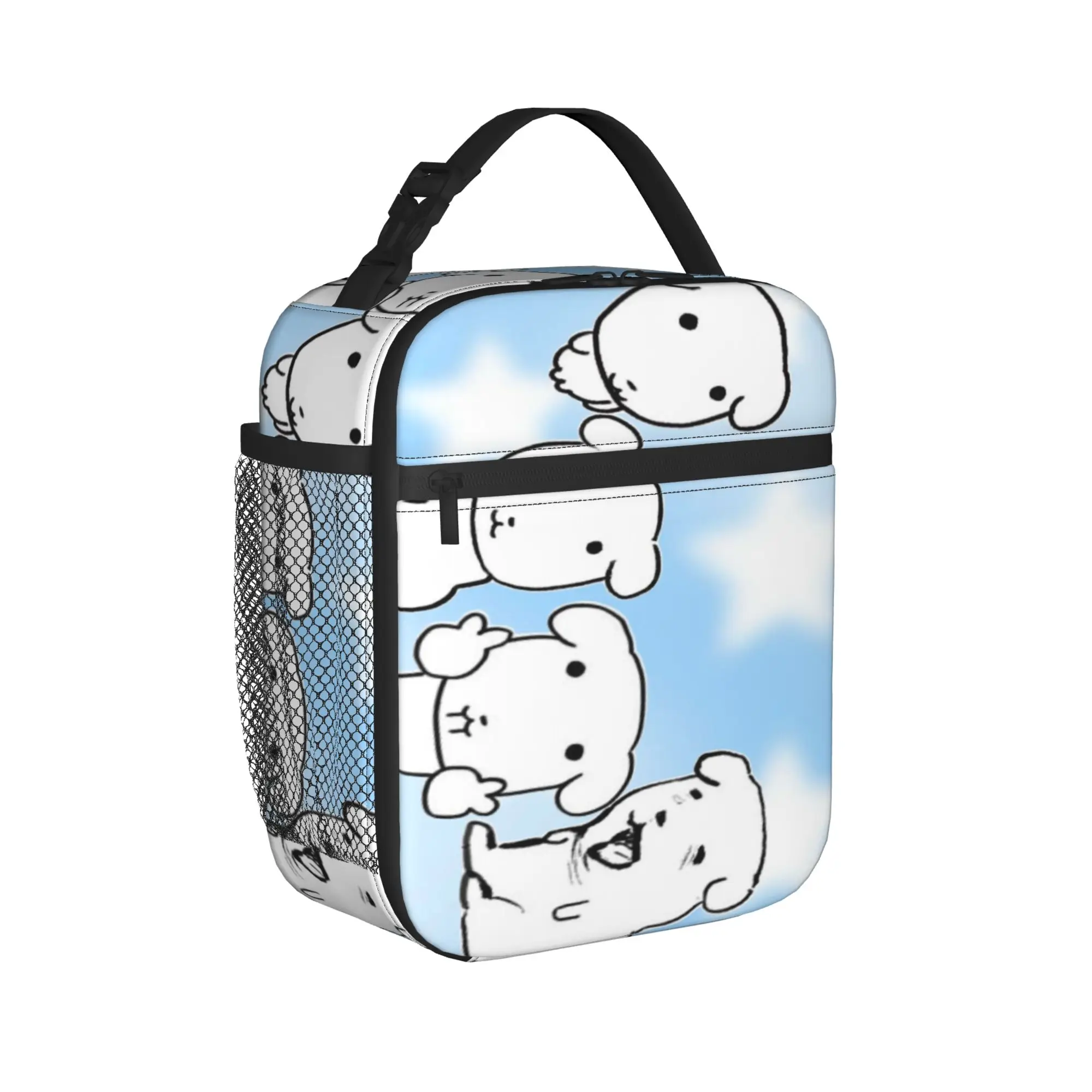 Cute GANADI Lunch Bag  Picnic Lunch Box For Women Vintage Graphic Thermal Tote Handbags Oxford Portable Cooler Bag