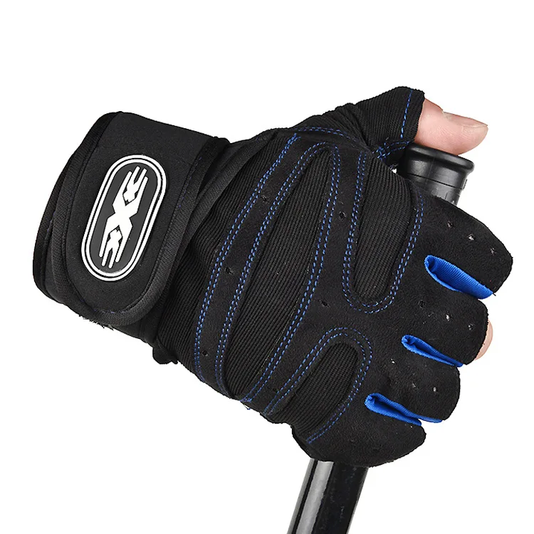 Trainingshandschuhe für Männer und Frauen Halbfinger-Handschuhe mit Handgelenkbandage für Sport Gewichtheben Training Fahrrad Motorrad Gym-Handschuhe