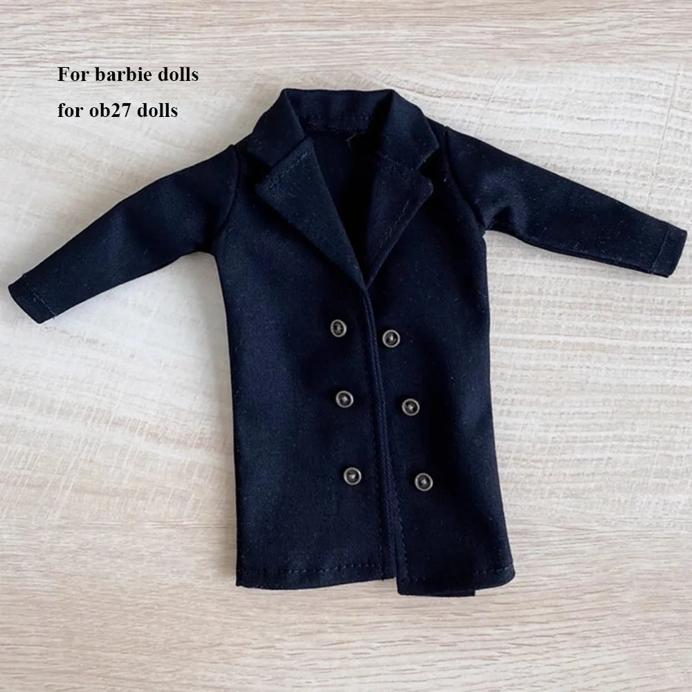 Windbreaker for Blythe Dolls Mini Jacket Coat Long-sleeved Clothes for ob24/26/27 fr pp for A zone 19Joint Body Doll Accessories