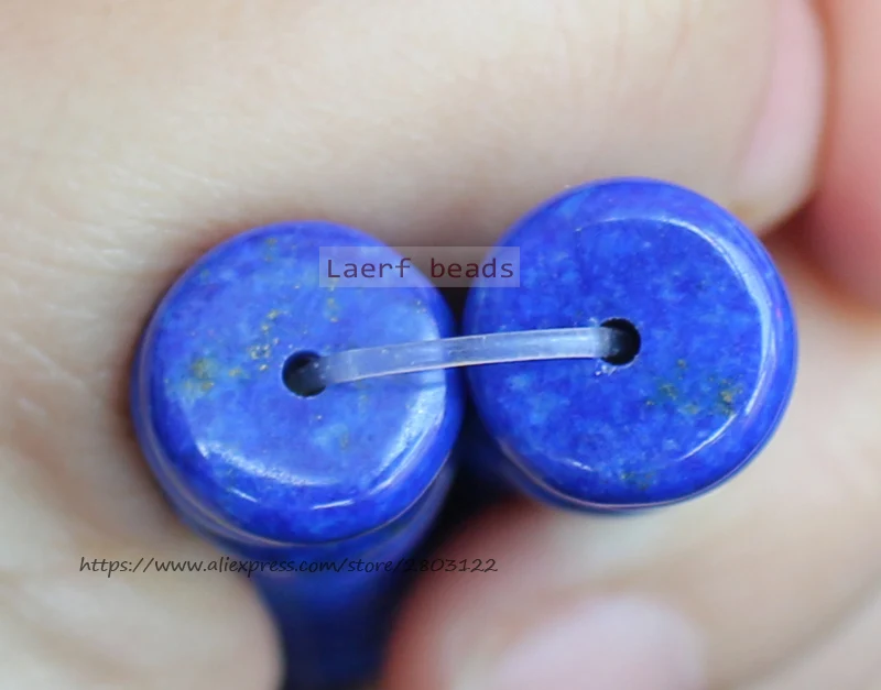 100% Natural Lapis Lazuli Rondelle Gem Stone Loose beads 7/15inch ,For DIY Jewelry Making !