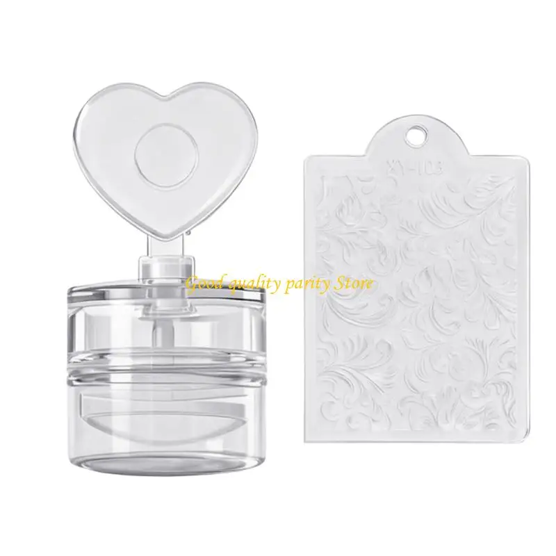 

M4YA French Art Silicone Stamp Washable Template With Elegant Floral Motifs And Precise Pattern Transfer