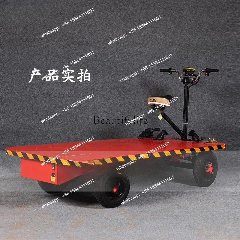 

yj5 Electric four-wheeled flat trolley can ride upside down elevator truck