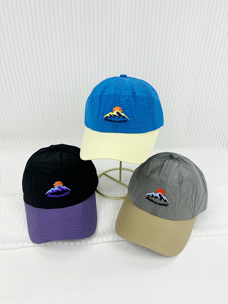 

color quick-drying waterproof baseball cap for men and women, light and breathable outdoor sports sunscreen sunshade cap