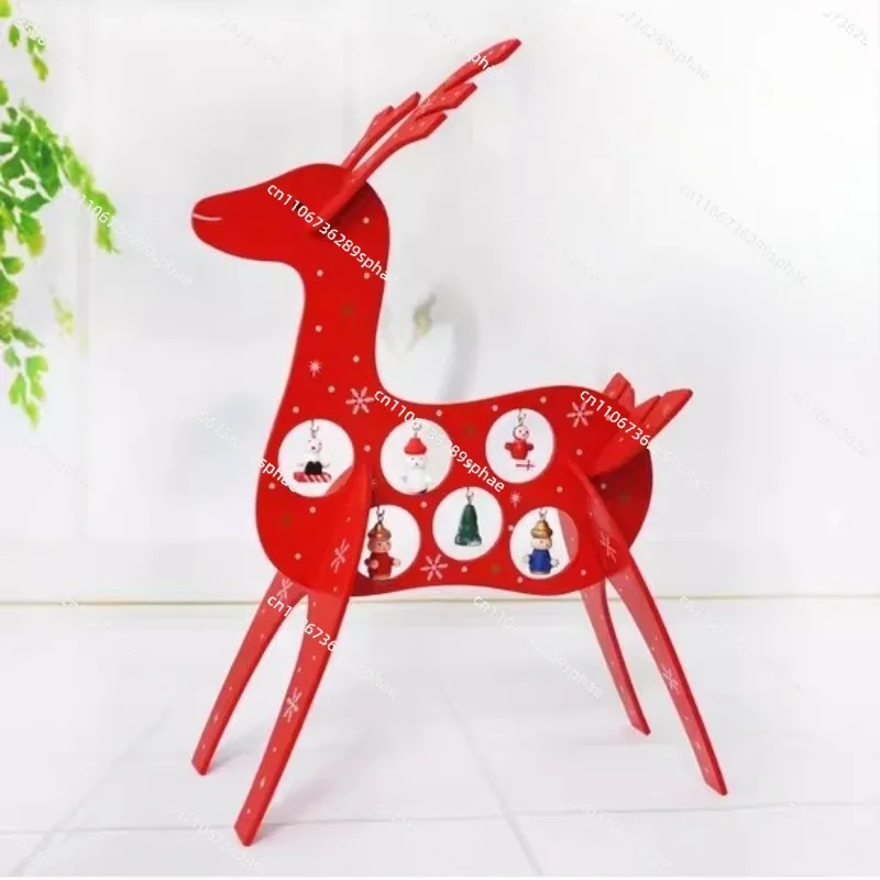 

Christmas decorations, Christmas decoration props, tabletop ornaments, wooden christmas deer