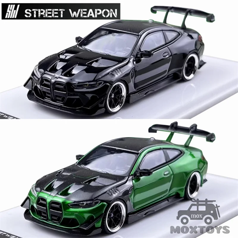 

SW 1:64 M4 Flossmann Full Widebody Kit G82 Black / Green Limited500 Diecast Model Car