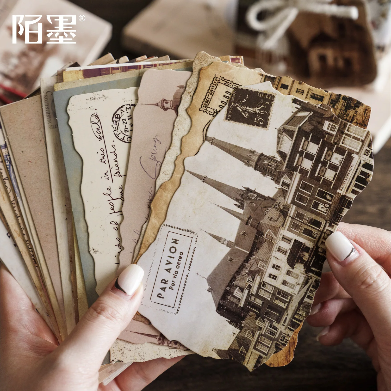 30 Pcs/Set Travel Memories Retro Landscape Series Postcard Wall Decoration Message Blessing Cards Festival Confession Gift