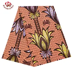 2022 Fashion High Quality new soft Cotton Wax  bintarealwaxFabric Wax African Fabric Batik Fabrics for Africa Clothing 40fs1312