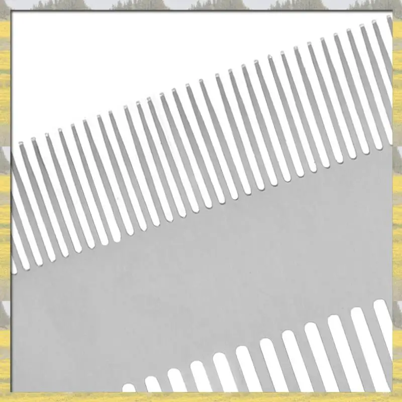 

Hot Sale 3X Dual Action Stainless Steel Edc Credit Card Size Comb Wallet Comb Pocket Comb Beard Mustache Comb For Man