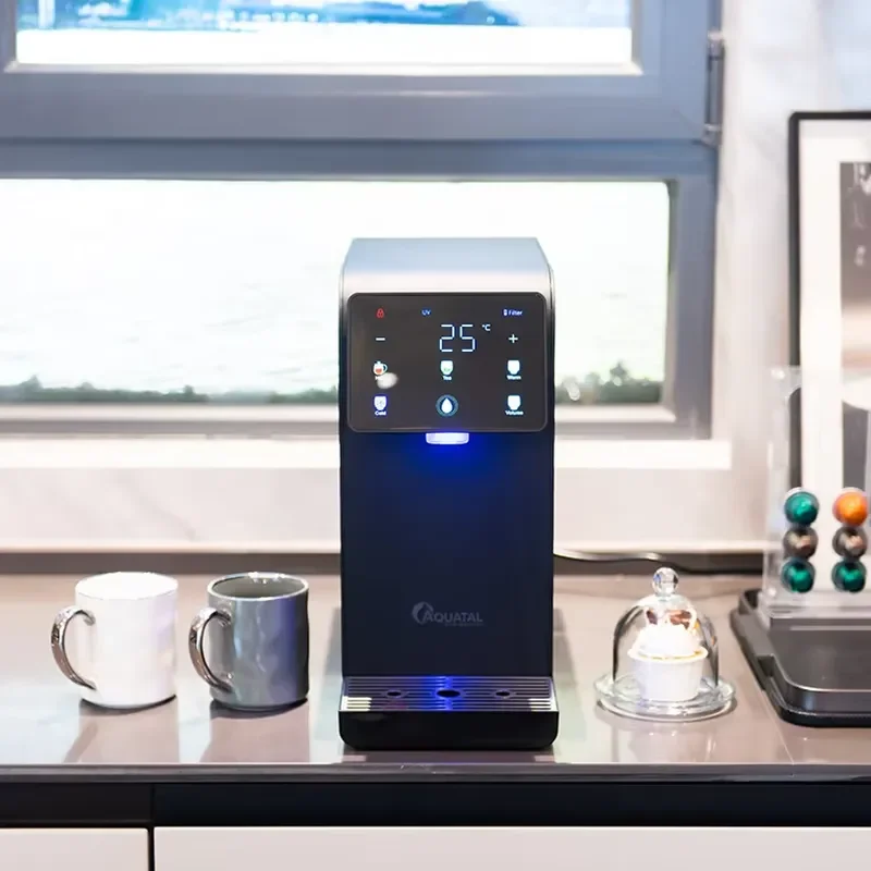 Electric Desktop Water Dispenser Reverse Osmosis Filter Purifier Direct Drinking System Household Plastic Material New Design