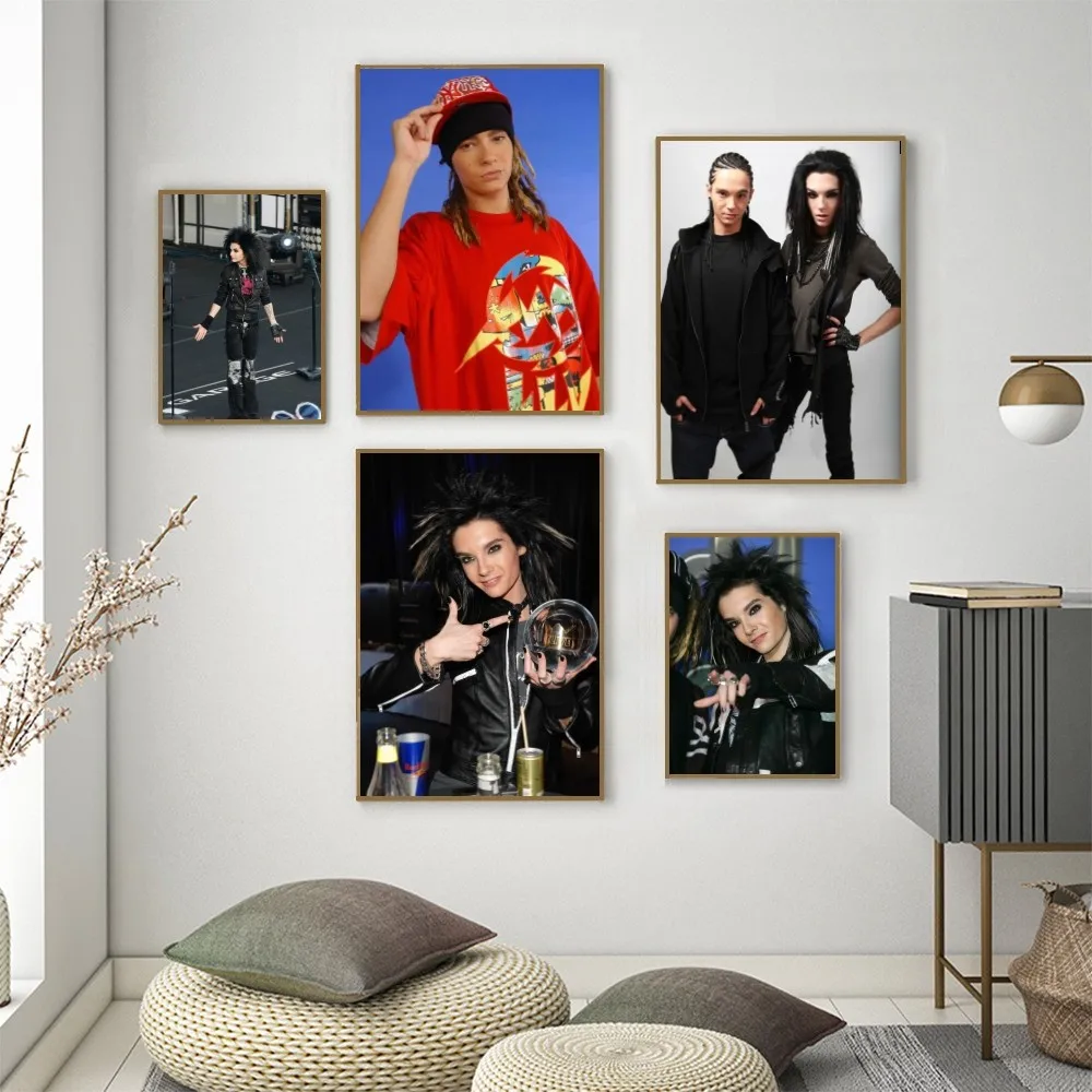 ملصق فني ذاتي اللصق Tokio-Bill Tom K-Kaulitz ، ملصق ورقي مقاوم للماء ، مقهى ، غرفة بار ، ديكور جداري ، فندق ، 1 #1