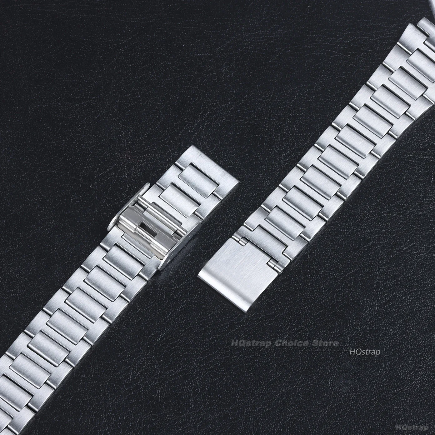 Ремешок металлический для Casio A158/A159/AQ230/F91W/AE1200/AE1300/B650/AQ230, Классический Маленький квадратный браслет из нержавеющей стали 18 мм