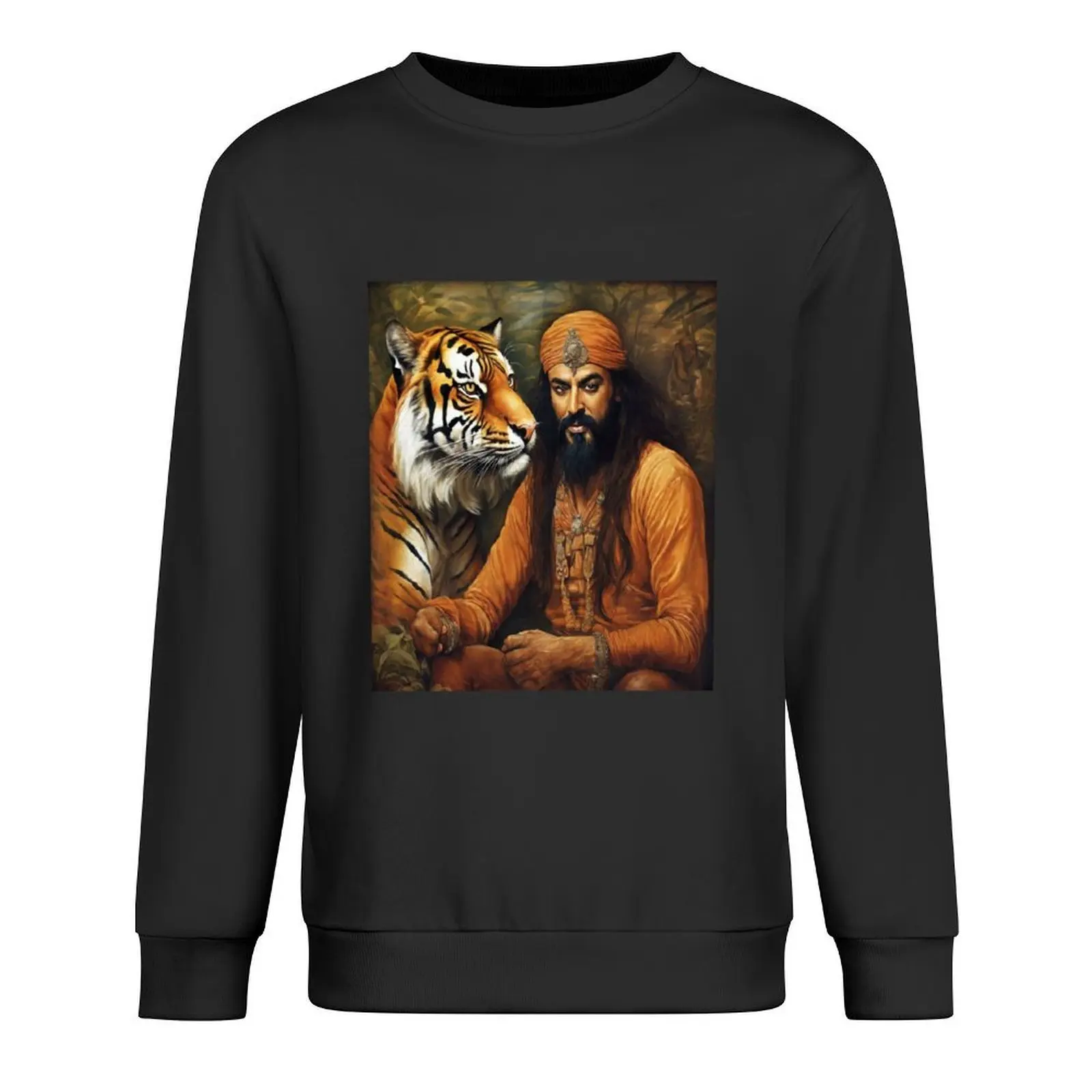 

Sandokan and the Majestic Tiger: A Tale of Adventure Pullover autumn men wear anime clothes men's clothes winter man sweatshirt