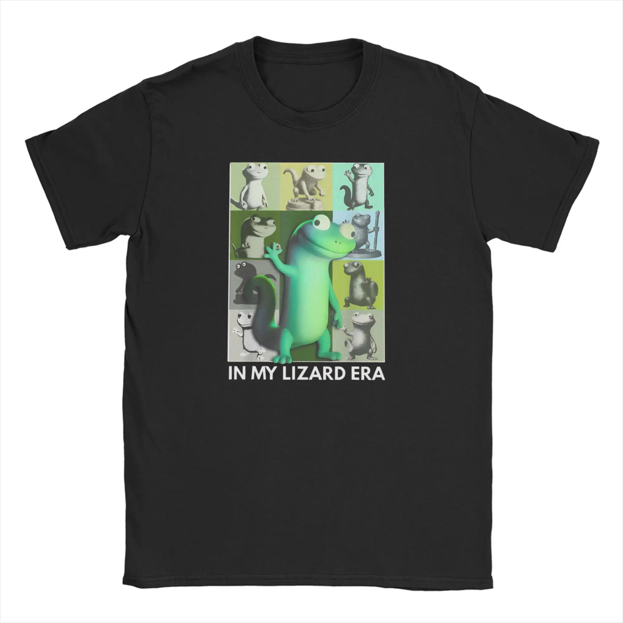 Hoppers In My Lizard Era – Funny Cartoon Gecko Meme Tom Lizard  Men Women's T Shirt  Creative Tee Shirt  T-Shirts Cotton Party