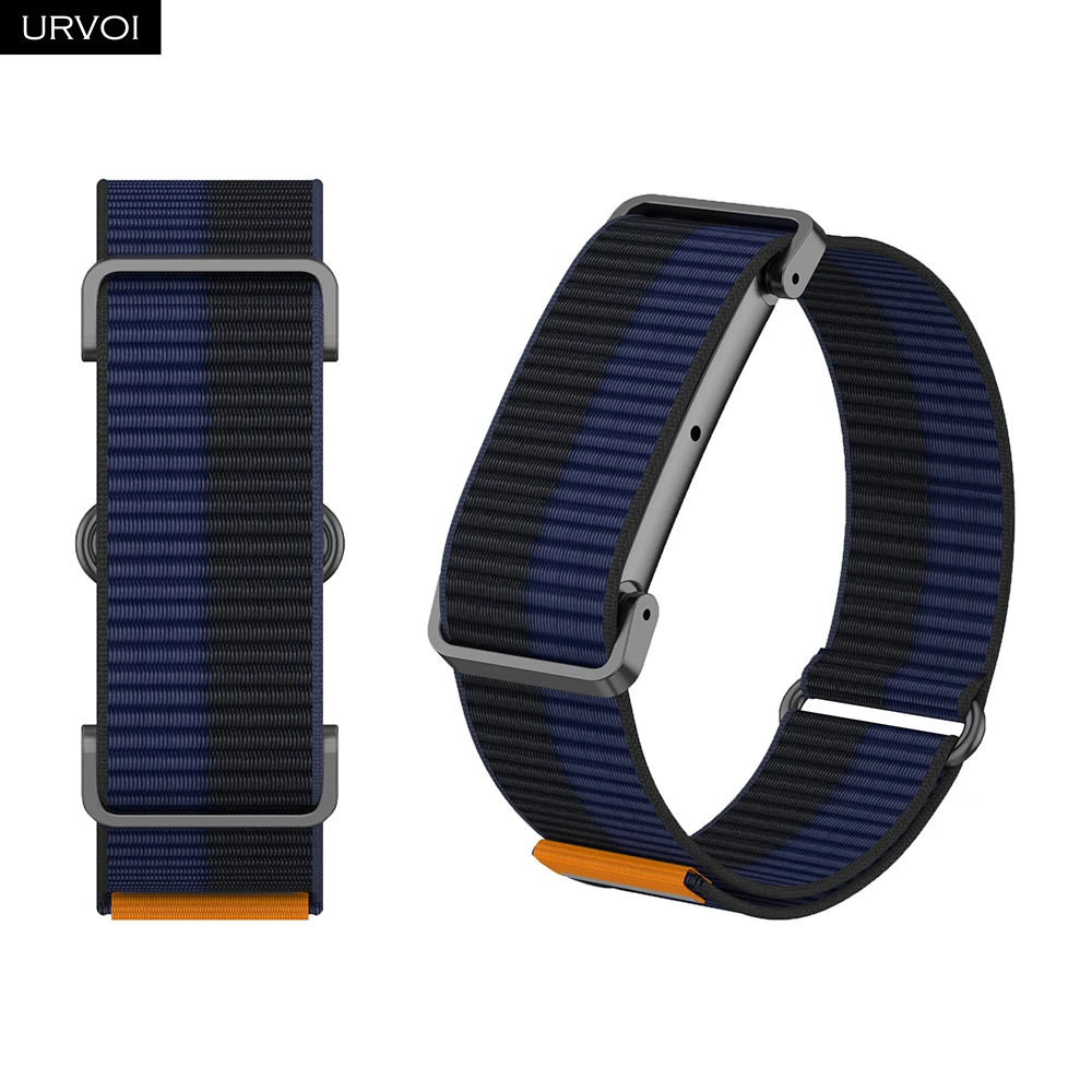 URVOI Nylon Loop Strap for Google Fitbit Air Polyester Elastane Yarn Metal Case Flexible Comfort Fit Wristband Accessory