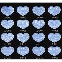 A001-031 Heart Shape 3d Carving Silicone Nail Mold DIY Manicue Deco Nailart Tools