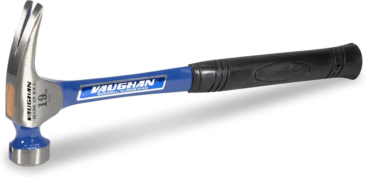 

19 oz Milled Head Framing Hammer with Nail Starter, Made in USA, Durable Tool for Carpentry