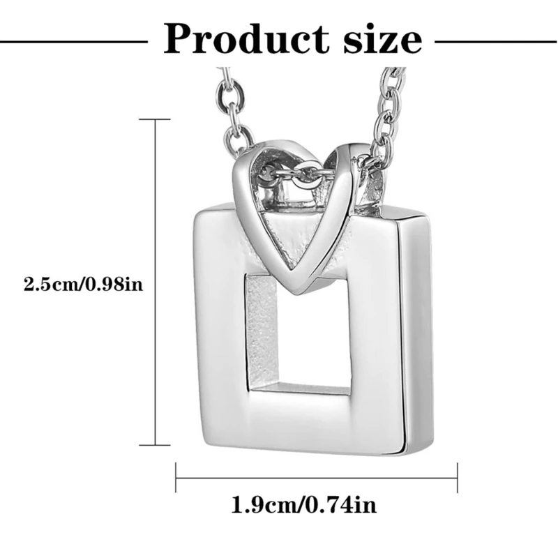 1 unidad collar urna para mascotas para cenizas, collar corazón cremación, suministros joyería para cuello,