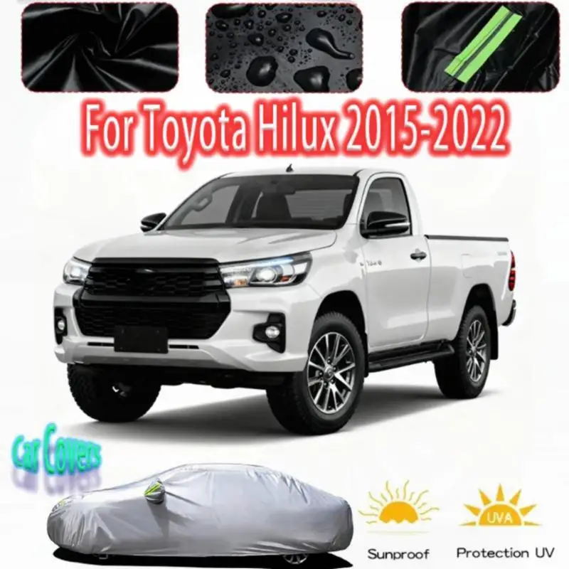 

For Full for Toyota Hilux 2015 2022 Waterproof Dustproof Outdoor Protection Sunshade Car Covers