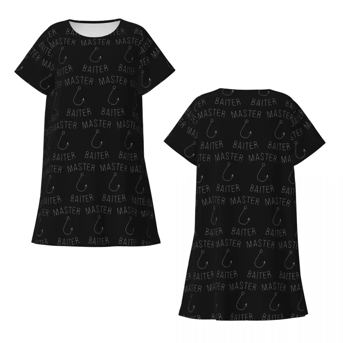 Custom Master Baiter Short Sleeves Nightdress For Sleeping Sleepshirts Women Short Sleeve Nightgowns Soft Pajama Dress