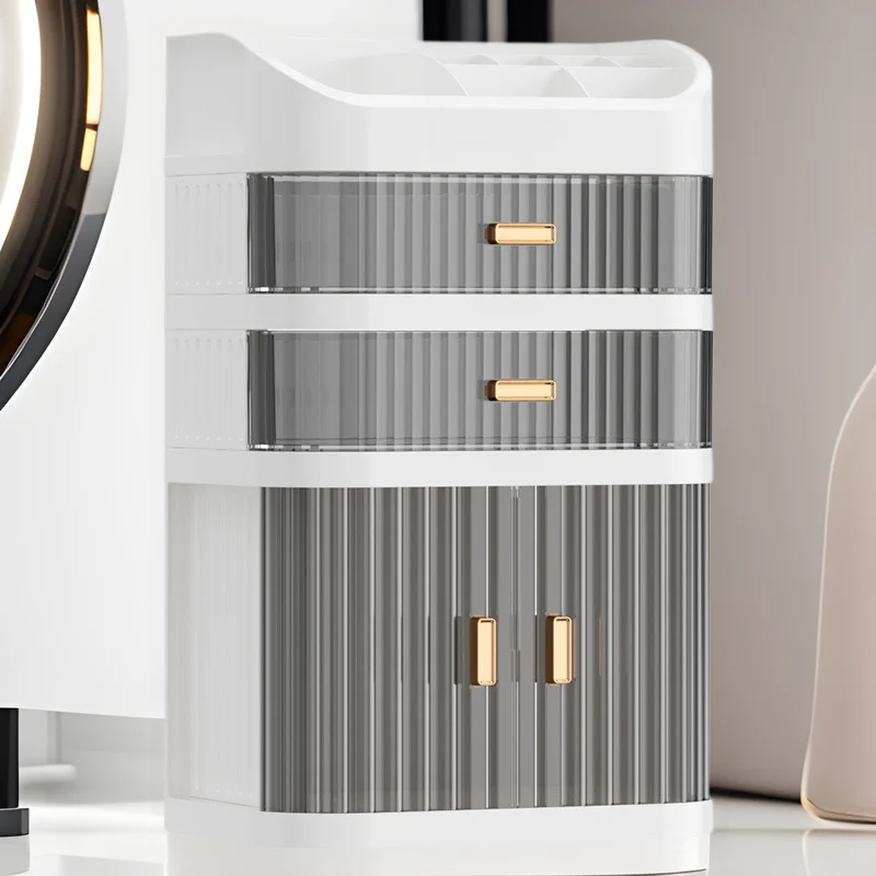 

Large Cosmetic Storage Box Sliding Door Drawer Artifact Bookcase Convenience High Living Room Furniture Organisationskasten XYSJ