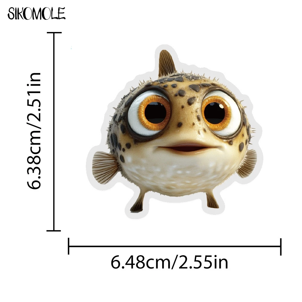 50 Uds. De pegatinas divertidas de animales pequeños de dibujos animados, calcomanías transparentes para mascotas, juguete de papelería, guitarra, bicicleta, portátil, equipaje, pegatina de Graffiti