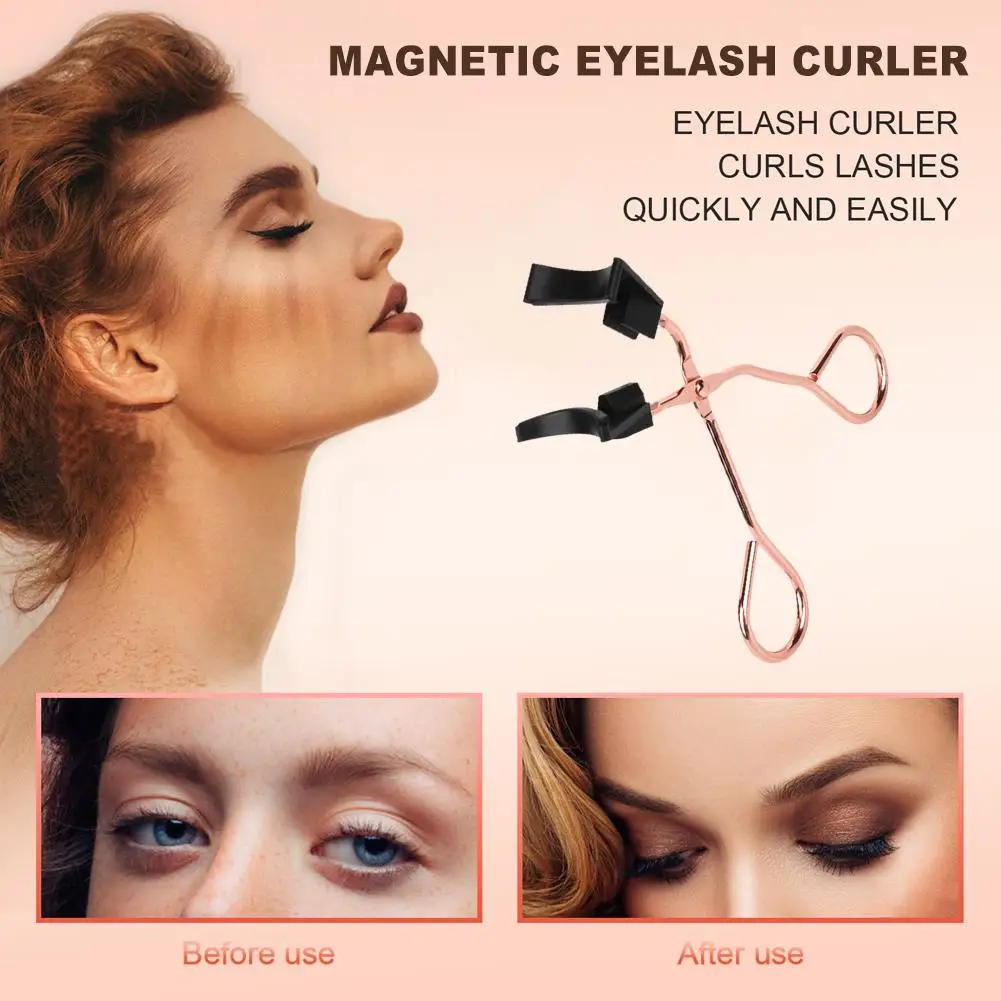 1PC Magnetic Eyelash Curler เครื่องมือขนตา Magnetic Lashes คลิป Applicator ขนตาปลอมแม่เหล็ก I2M9