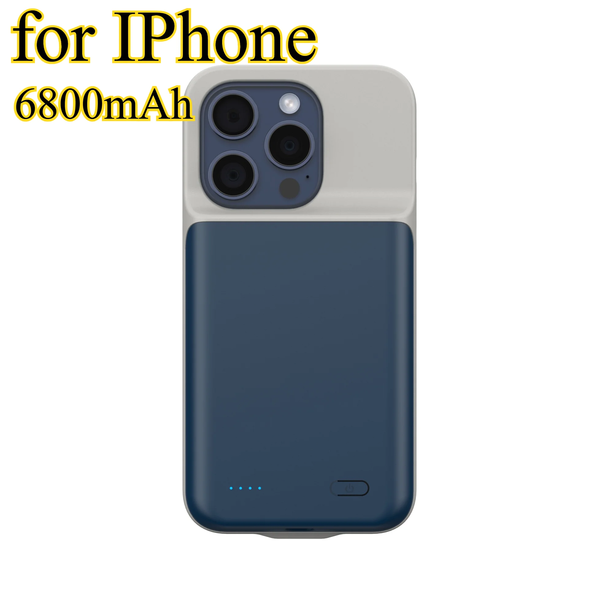 

Портативный внешний аккумулятор 6800 мАч с магнитной зарядкой для iPhone 15 Pro Max/14 Plus/13 Mini, с функцией быстрой зарядки