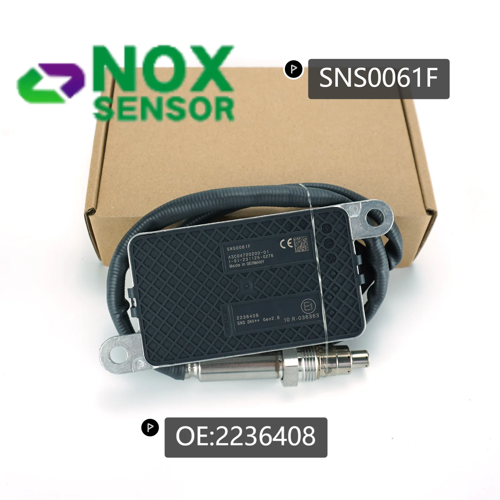 2236408 SNS0061F Original New Nitrogen Oxide Sensor Nox Sensor For DAF Truck 24V