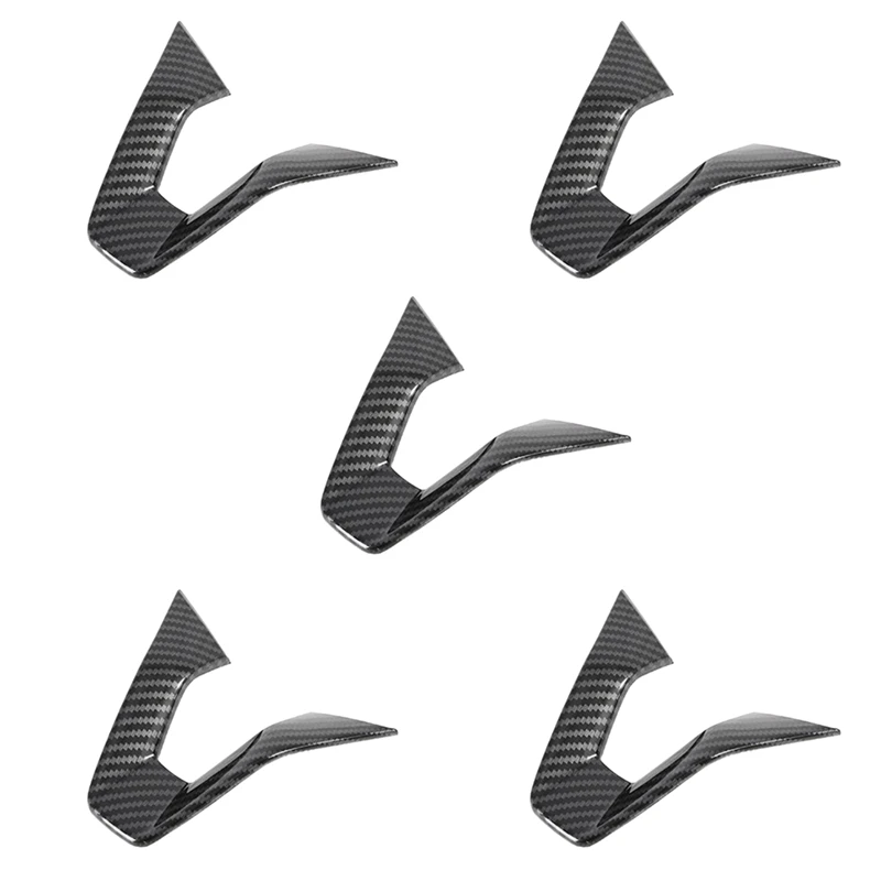 

5X Carbon Fiber Car Steering Wheel Cover Trim Accessories For Chevrolet Onix 2019-2021