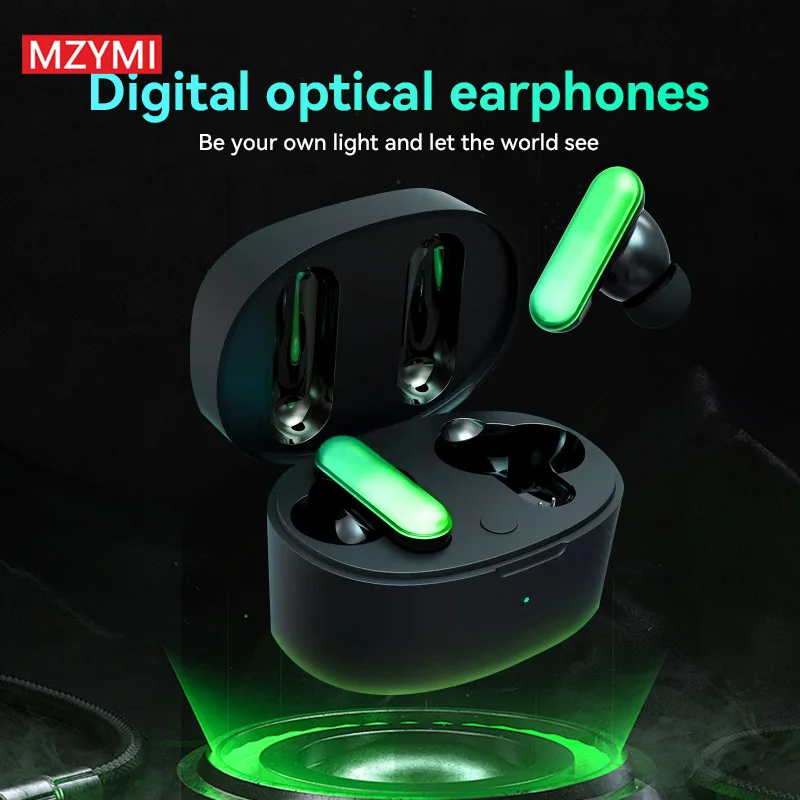 

﻿MZYMI New Wireless Earbuds Bluetooth5.2 ANC With Light Control Active Noise Cancelling Earphones Sport LED Display Headset