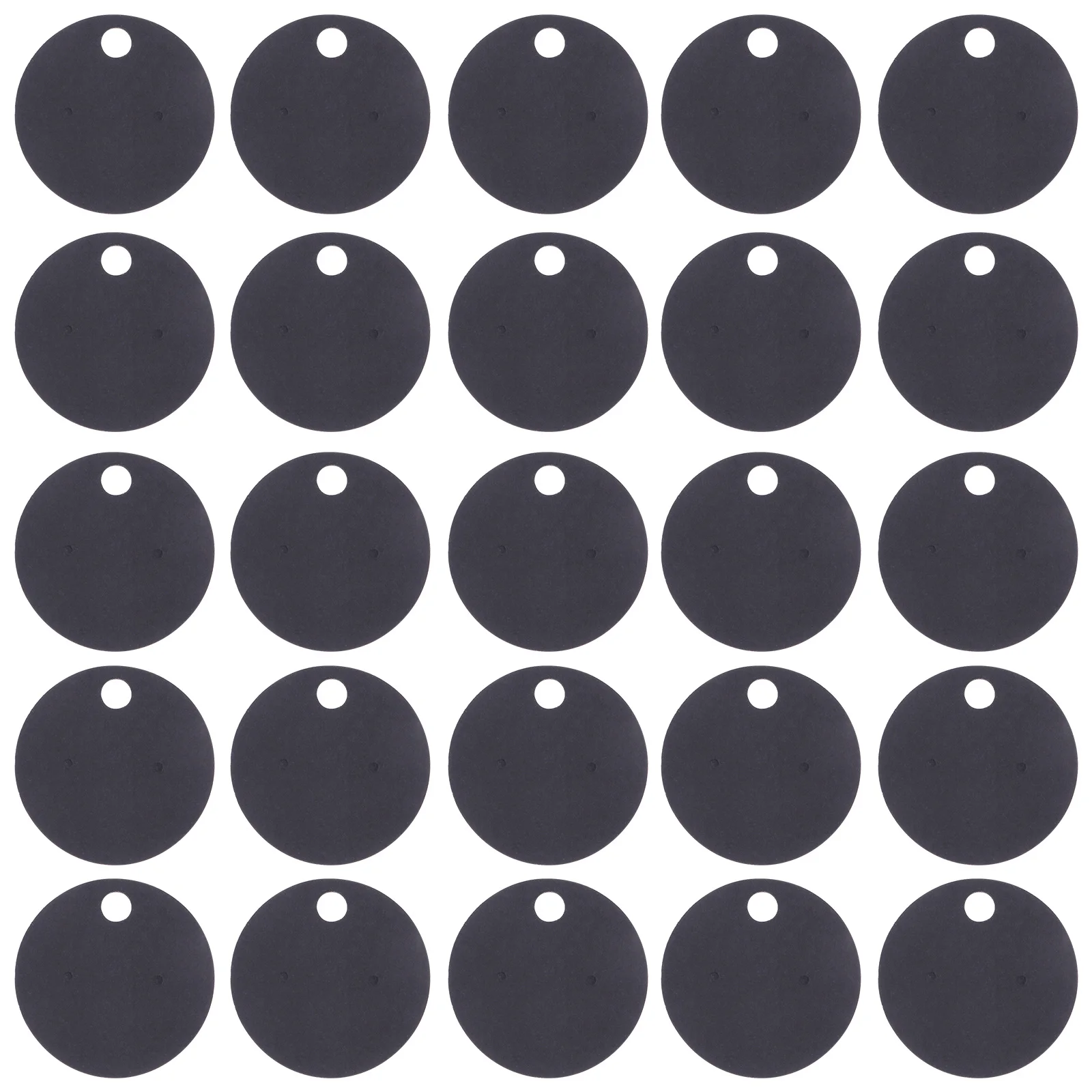 

200Pcs Blank Kraft Paper Small Round Earring Cards 4Cm Diameter Ear Stud Display Tags for Jewelry Store Retail Display