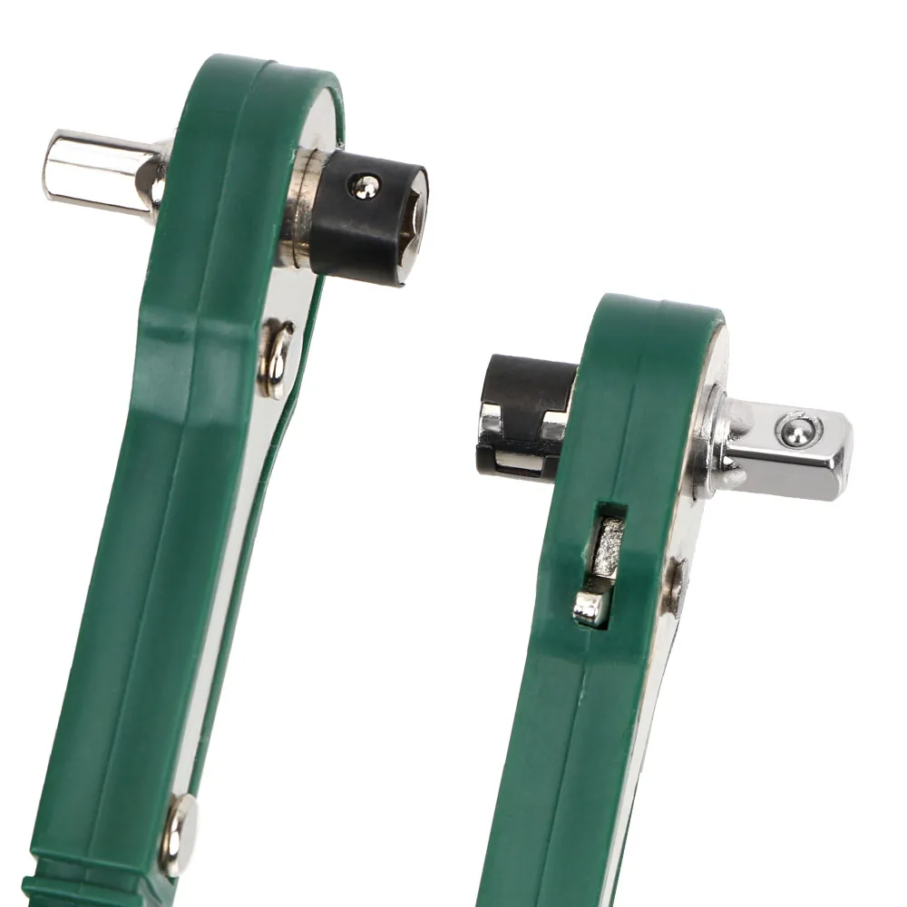 High Torque Adjustable Fast Ratchet Wrench Mini 1/4 Screwdriver Rod Quick Socket Wrench Tools 45 Steel + Plastic Repair Tools