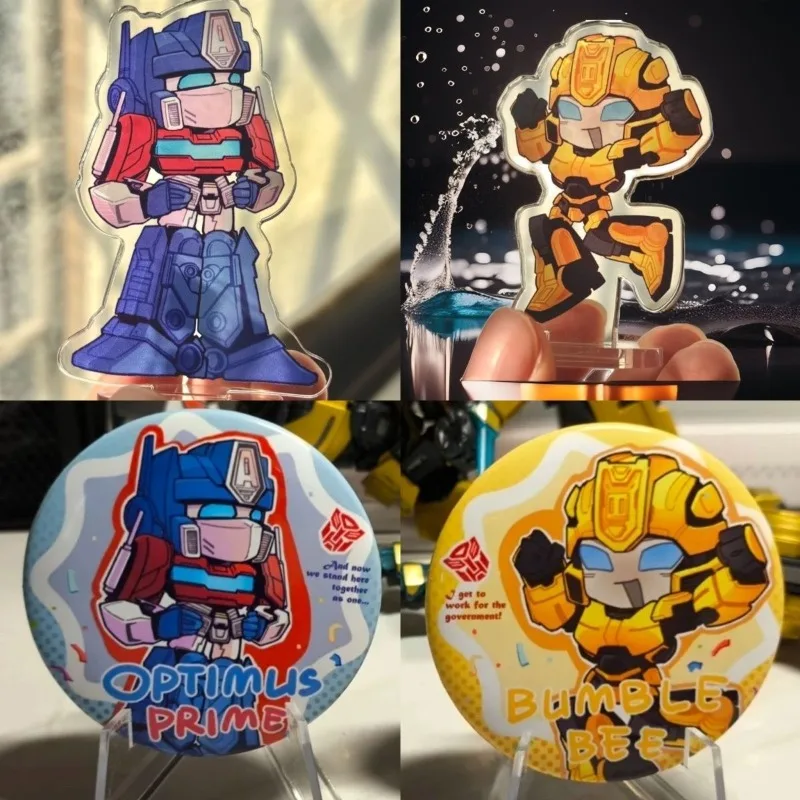 

Transformers Acrylic Standing Sign Optimus Prime Bumblebee Anime Peripherals Good-looking Fine Desktop Ornament Decoration