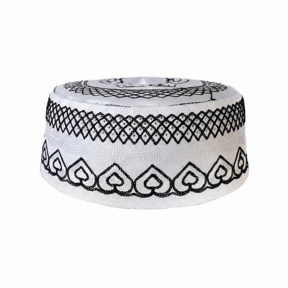 

Fashion Round Islam Flat Cap Ethnic Style Breathable Muslim Caps Thin Comfortable Church Hat Outdoor