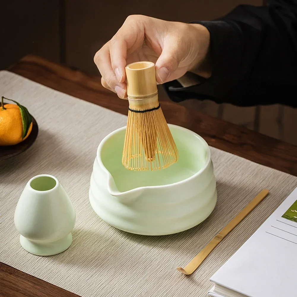 

1PC Handcrafted Japanese Matcha Bowl Set With Spout - Perfect For Tea Lovers Bowl 13x13x5cm Pouring Spout Teaware Sets