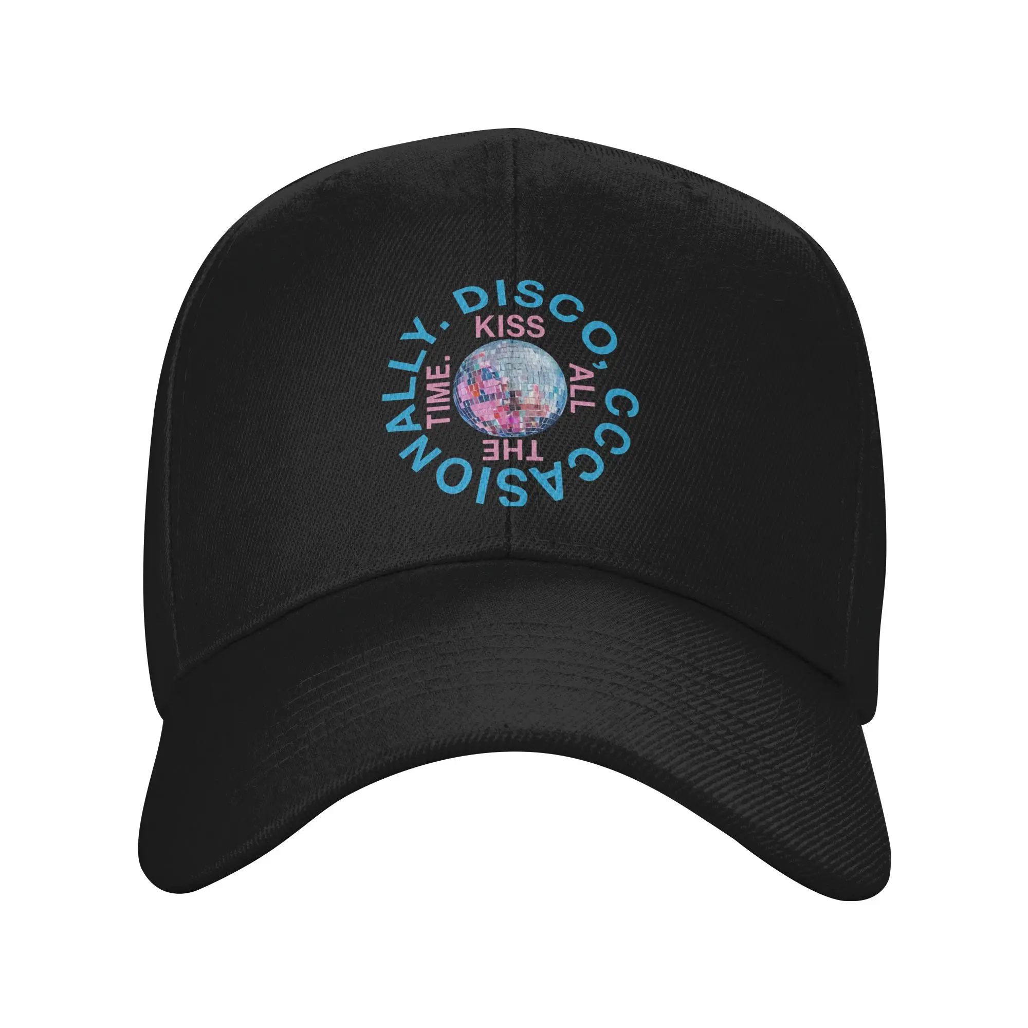 

Harry Style Kiss All The Time Disco Occasionally Logo Casual Baseball Cap Summer Trucker Hat Sun Outdoor Sports Snapback Cap